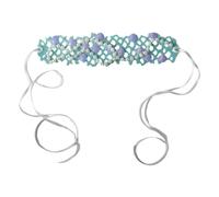 Sea Shell Design Headband Pearls and Sequin Felt Fabric