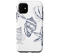 Sea shell graphic sea shell coquette bow coastal Case for iPhone 11