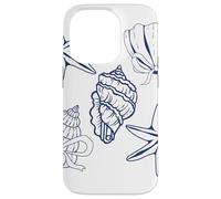 Sea shell graphic sea shell coquette bow coastal Case for iPhone 14 Pro