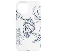 Sea shell graphic sea shell coquette bow coastal Case for iPhone 15