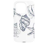 Sea shell graphic sea shell coquette bow coastal Case for iPhone 15 Pro