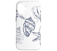 Sea shell graphic sea shell coquette bow coastal Case for iPhone 16