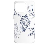 Sea shell graphic sea shell coquette bow coastal Case for iPhone 16 Pro