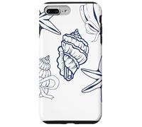 Sea shell graphic sea shell coquette bow coastal Case for iPhone 7 Plus/8 Plus