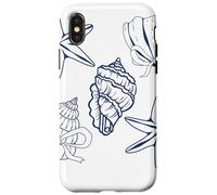 Sea shell graphic sea shell coquette bow coastal Case for iPhone X/XS