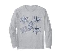 Sea shell graphic sea shell coquette bow coastal Long Sleeve T-Shirt