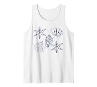 Sea shell graphic sea shell coquette bow coastal Tank Top