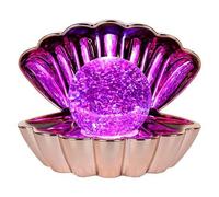 Sea Shell Lamp Pearl Rose Gold Pink Night Mood Light Clam LED Colour Changing
