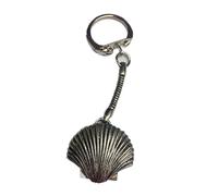 Sea Shell PP-G24 made of fine English Pewter on a snake keyring