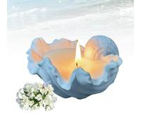 Sea Shell Scented Candle,Beach Theme Aesthetic Candle,100% Natural Soy Wax,Long Burn Time Freesia Aromatherapy Candles.
