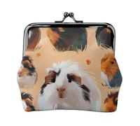 Sea Shell Starfish Prints Coin Purses with Kiss-lock, PU Leather Mini Pouch Change Wallet for Men Women, Cartoon Animal Illustration, One Size, Fashion