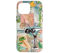 Sea Shell Summer Martini Cocktail Cherry Dig Ties Bow Case for iPhone 16 Pro Max