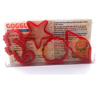 Sea Shells Cookie Cutter Set of 4 - Clam Shell, Snail Shell, Starfish & Seahorse Cookie Cutter, Biscuit, Pastry, Fondant Clay Cutters