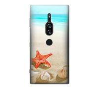 Sea Shells Starfish Beach Case Cover For Sony Xperia XZ2 Premium