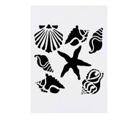 'Sea Shells & Starfish' Temporary Tattoo - Water Resistant, Skin-Safe, Non-Toxic Transfer (TO00075887)