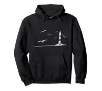 Sea Shore Lighthouse Seagulls Ocean Lover Vacation Pullover Hoodie