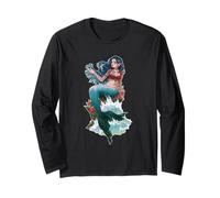 Sea Siren Dark Mermaid Ocean Tears Mythical Depths Aesthetic Long Sleeve T-Shirt