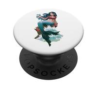 Sea Siren Dark Mermaid Ocean Tears Mythical Depths Aesthetic PopSockets Adhesive PopGrip