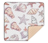Sea Snail Cute Foldable Baby Gym & Activity Mat for Floor Portable Baby Crawling Mat for Babies Infants Toddlers, 50'' x 50''