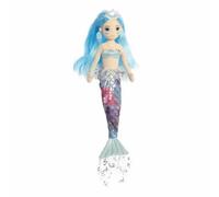 Sea Sparkles Butterfly Mermaid 18 Inch - Blue Soft Toy