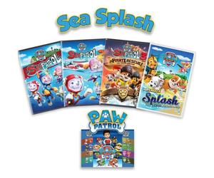 "Sea Splash" Paw Patrol DVD Collection: Sea Patrol 1, 2 & 3: Great Pirate Rescue / Pups Make a Splash / + Including Bonus Art Card