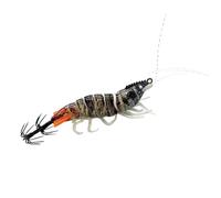 Sea Squid Jig, 8 cm Slow Descent Octopus | Glow in the Dark Realistic Design Shrimp Baits for Squid Saltwater | For Trolling Sea Lakes Rivers Slow Sinking