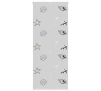 vidaXL Shower Roller Blind - Grey, Water-Resistant PEVA - 110x240 cm, Space-Saving Design with Versatile Mounting Options