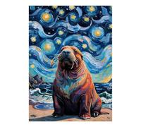 Sea Star Sky 1000 Piece Mini Jigsaw Puzzle For Adults Gift Idea | 70x50cm Cardboard Puzzle Lovers Family Bonding Puzzle Game Birthday Gift Home Decor