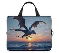 Sea Sunset Flying Dragon Laptop Bag Durable Laptop Sleeve Water-Resistant Notebook Bag for Computer Or Tablet