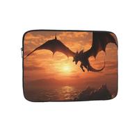 Sea Sunset Flying Dragon Laptop Case Sleeve 12 inch Laptop Bag Shockproof Computer Carrying Cover Protective Notebook Case