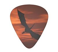 Sea Sunset Flying Dragon Printed Guitar Picks,12 Pack Personalized Guitar Picks For Bass Acoustic Guitar Electric Guitar Includes 0.46mm/0.71mm/ 0.96mm