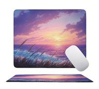 Sea Sunset Mouse Mat 20 x 15 cm Ultra Thin, with Stitched Edges Office Mouse Pad, Non-Slip Rubber Base, Waterproof & Washable, Home Desk Accessories, Aesthetic with Design Mousepad 200x150mm s0z-68