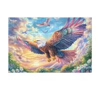 Sea Surface Flying Eagle 1000 Piece Jigsaw Puzzle for Adults Jigsaw Morning Leisure Activity Vibrant Brainteaser Perfect Holiday Present Home Decor Accent 1000 PCS