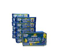 Sea Tales Pilchard Sardines in Extra Virgin Olive Oil with Lemon - Gluten Free - MSC Certified Sustainably Caught Wild Fruit - 12ml Tray (Pack of 12)