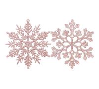 Sea Team 4 Inch Glitter Snowflake Christmas Ornaments for Decorating Christmas Tree, 36 Pieces