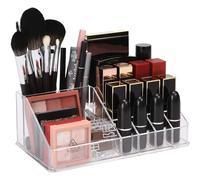 Sea Team Lipstick Holder, Clear Acrylic Makeup Organizer, Multi-Slot Cosmetic Storage Stand for Lipstick, Lip Gloss, Nail Polish (Transparent)