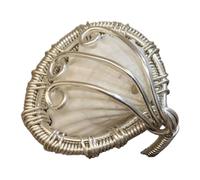 Sea Theme Stackable Rings with Shell Detail Adjustable Opening Finger Jewelry Suitable for Various Occasion Feeling Sea Shell Hoop, as described, as described