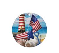 Sea To Shining Sea Patriotic Printing 10 Pieces Air Freshener Car Hanging Cards Air Freshener Sheets With Rope For Cars Home