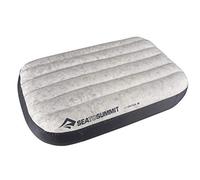 SEA TO SUMMIT - Aeros Down Pillow - Ultralight Inflatable Travel Pillow - 10D Fabric - With Premium Down Cushion Top & Lock System - For Backpacking & Camping - Grey
