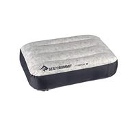 SEA TO SUMMIT - Aeros Down Pillow - Ultralight Inflatable Travel Pillow - 10D Fabric - With Premium Down Cushion Top & Lock System - For Backpacking & Camping - Grey