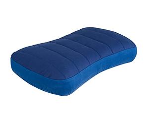 Sea to Summit - Aeros Premium Lumbar Pillow - Inflatable Lower Back Support Pillow - 50D Polyester Fabric - Compact Travel Case - For Work, Travel & Driving - Navy Blue - 110g
