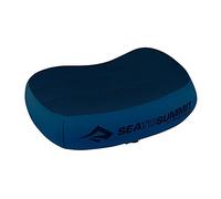 Sea to Summit - Aeros Premium Pillow L - Inflatable Travel Pillow - Soft & Comfy Brushed 50D Polyester - Lock System - Ultra-Sil Stuff Sack - For Backpacking - 42 x 30 x 13cm - Navy Blue - 114g