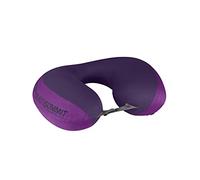 Sea to Summit - Aeros Premium Traveller Neck Pillow - Lightweight - Adjustable Closure For Support - Very Soft Brushed 50D Polyester - Zippered Pouch - For Airplane Travel - Magenta Purple - 93g