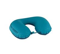 Sea to Summit - Aeros Ultralight Traveller Neck Pillow - Full Neck Support - Tiny Packed Size - Soft & Comfortable Stretch 20D Polyester Face Fabric - For Airplane Travel - Aqua Blue - 70g