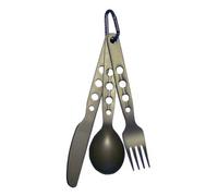 Sea To Summit Aluminium Alphaset Cutlery Set 3 Pieces Black