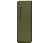 Sea to Summit - Camp Plus Self Inflating Sleeping Mat Rectangle Large - Thick - Comfort & Warmth - Stuff Sack, Repair Kit & Pillow Lock System - 4 Season - For Camping - 201 x 64cm - Green - 1355g