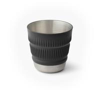 Sea to Summit Detour Stainless Steel Collapsible 16 Ounce Camp Mug, Beluga Black