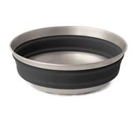 Sea to Summit | Detour Stainless Steel Collapsible Bowl | Black/Stainless Large