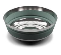 SEA TO SUMMIT Detour Stainless Steel Collapsible Bowl M - Mixte - Grey / Green - size M- model 2025 M