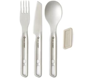 SEA TO SUMMIT Detour Stainless Steel Cutlery Set 3pc - Mixte - Grey - size only size- model 2026 only size